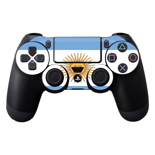 Protective Vinyl Skin Decal Skin Compatible with Sony Playstation DualShock 4 Controller wrap Sticker Skins Argentina Flag
