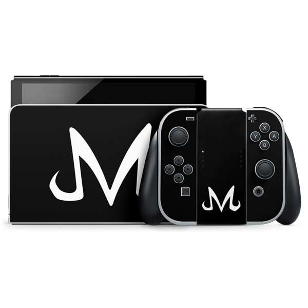 Skinit Decal Gaming Skin Compatible with Nintendo Switch OLED (2021) - Officially Licensed Dragon Ball Z Majin Buu Symbol Design