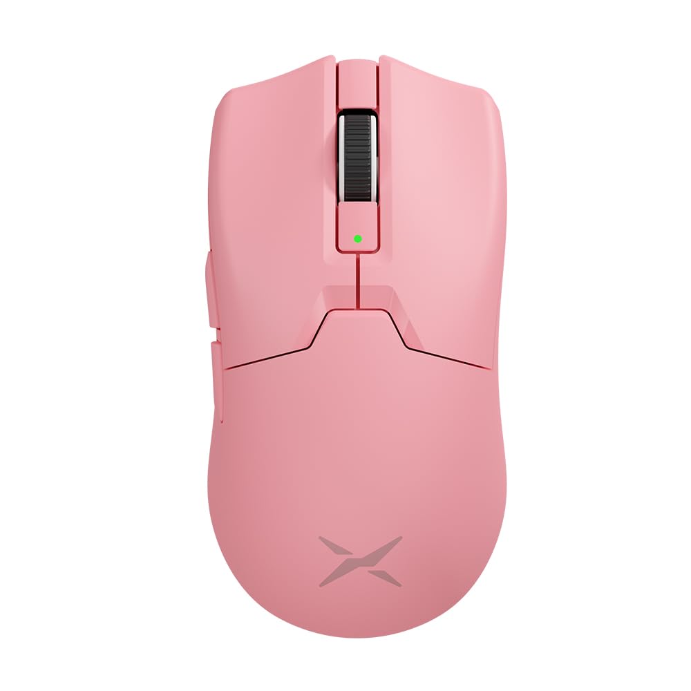 DeLUX M800 Ultra Wireless Gaming Mouse - 26000DPI, 1000Hz, Tri-Mode, 55g Lightweight, 120 Hours Endurance, Pink-600mAh