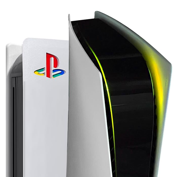 Power Light Decal and Underlay Sticker Combo for PS5 Playstation 5 (Yellow)