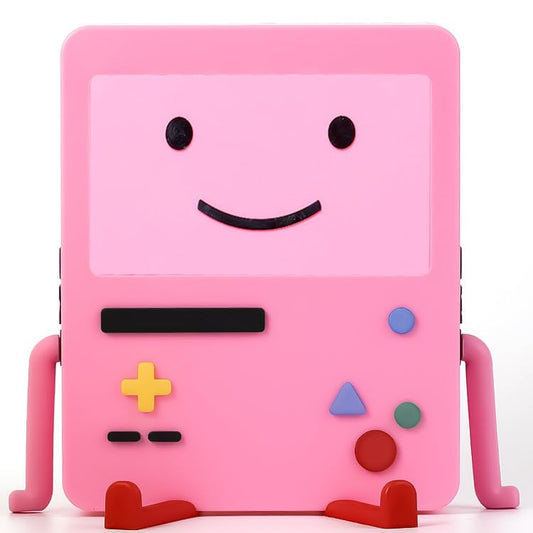 GRAPMKTG Charging Stand for Nintendo Switch OLED - Portable Dock with Smile Face Design - Cute Pink Case Accessory for Men, Women, Kids