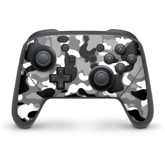 Skinit Decal Gaming Skin Compatible with Nintendo Switch Pro Controller - Neutral Street Camo Design