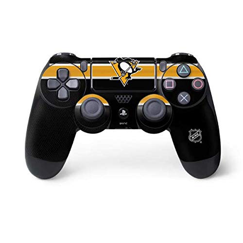 Skinit Decal Gaming Skin Compatible with PS4 Controller - Officially Licensed NHL Pittsburgh Penguins Jersey Design
