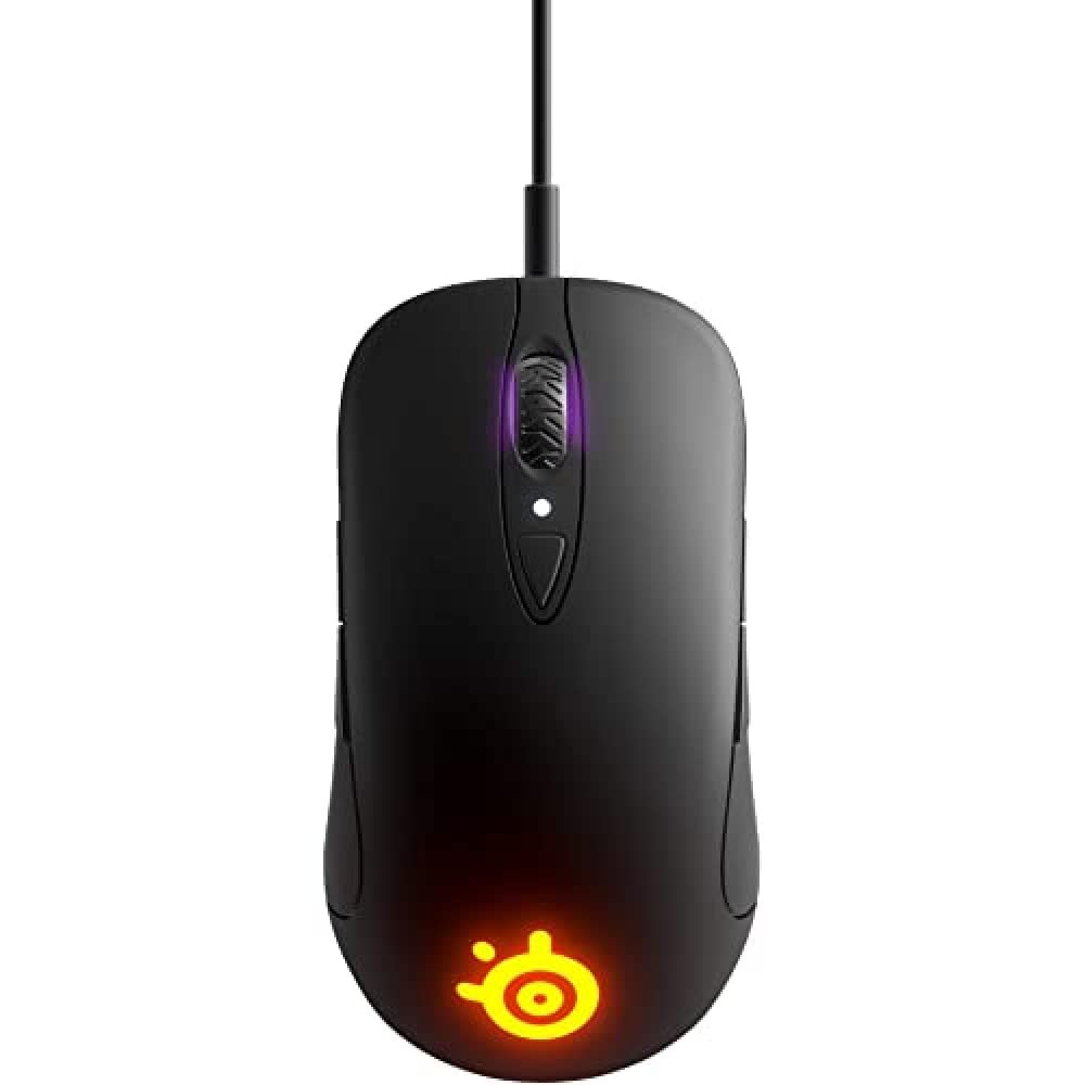 SteelSeries Sensei Ten Gaming Mouse - 18,000 CPI, TrueMove Pro Sensor, Ambidextrous, 8 Programmable Buttons, Wired, Black