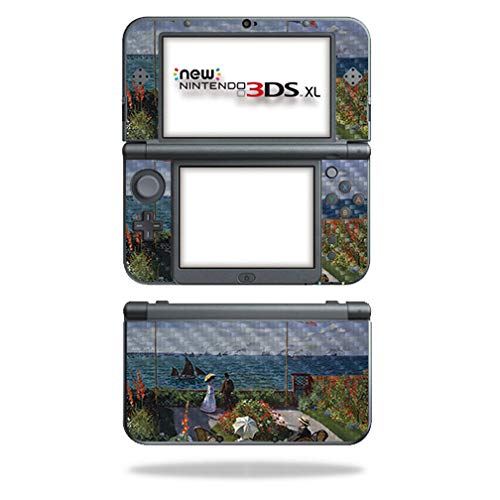 MightySkins Carbon Fiber Skin for Nintendo New 3DS XL (2015) - Terrace Sainte Andresse | Protective  Durable Textured Carbon Fiber Finish | Easy to Apply  Remove  and Change Styles | Made in The USA