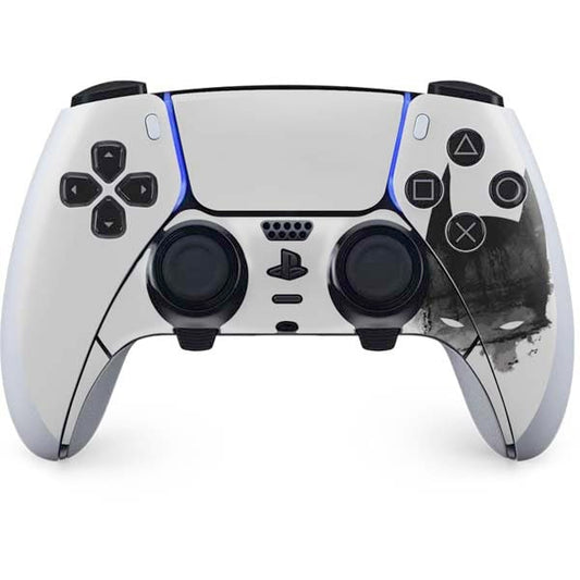 Skinit Decal Gaming Skin Compatible with PS5 DualSense Edge Pro Controller - Officially Licensed DC Comics Batman Mask Art Design