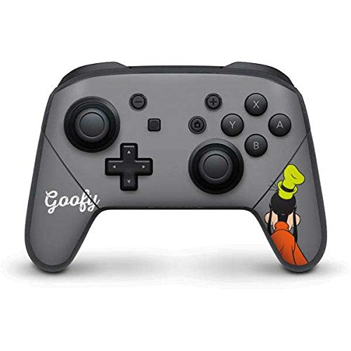 Skinit Decal Gaming Skin Compatible with Nintendo Switch Pro Controller - Officially Licensed Disney Friends Goofy Backwards Design