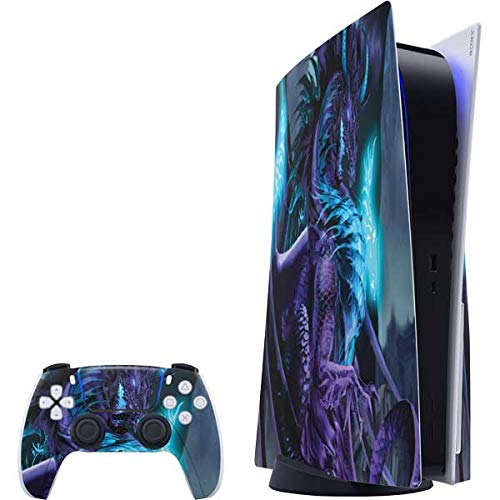 Skinit Decal Gaming Skin Compatible with PS5 Bundle - Officially Licensed Talisman Dragon by Ruth Thompson Design