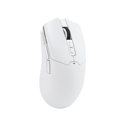 EPOMAKER Click Gaming Mouse Wireless 2.4Ghz/Bluetooth/Type-C  800 to 42 000 DPI Adjustable  8K Polling Rate  500mAh  Lightweight Optical Mouse  for PC/Mac/Linux (White)