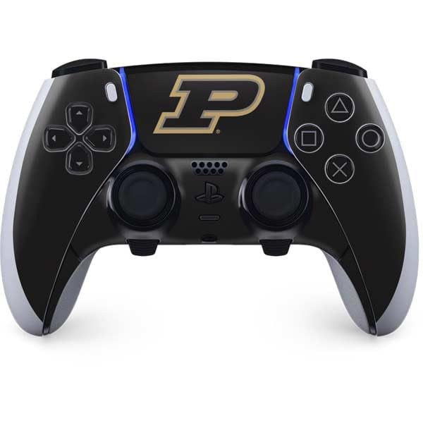 Skinit Decal Gaming Skin Compatible with PS5 DualSense Edge Pro Controller - Officially Licensed Purdue University Purdue Logo Design