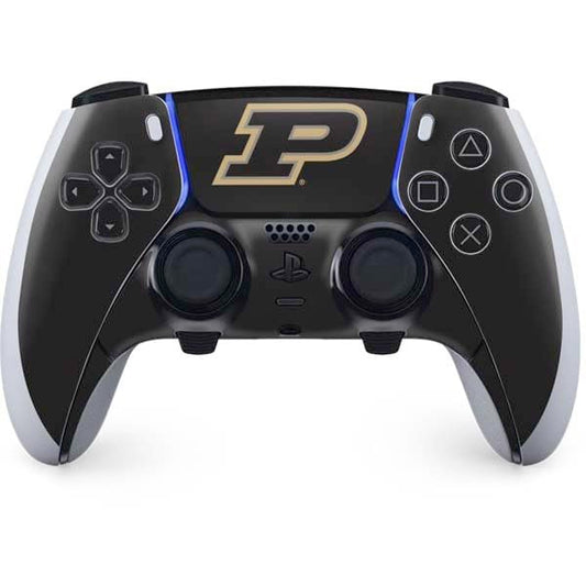 Skinit Decal Gaming Skin Compatible with PS5 DualSense Edge Pro Controller - Officially Licensed Purdue University Purdue Logo Design