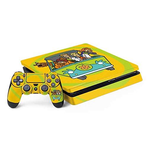 Skinit Decal Gaming Skin Compatible with PS4 Slim Bundle - Officially Licensed Scooby Doo Mystery Machine Van Design
