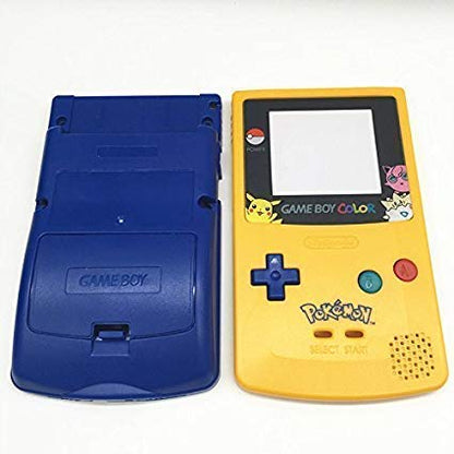 Gametown Replacement Full Housing Shell Case Cover for Game Boy Color - Yellow & Blue with Screwdriver Buttons