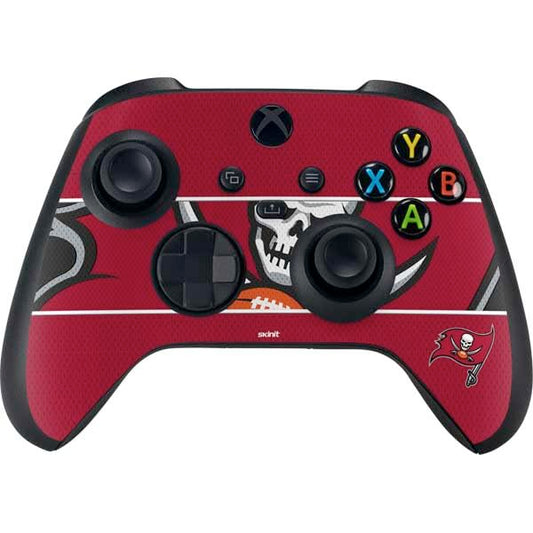 Skinit Decal Gaming Skin Compatible with Xbox Series X Controller - Officially Licensed NFL Tampa Bay Buccaneers Zone Block Design