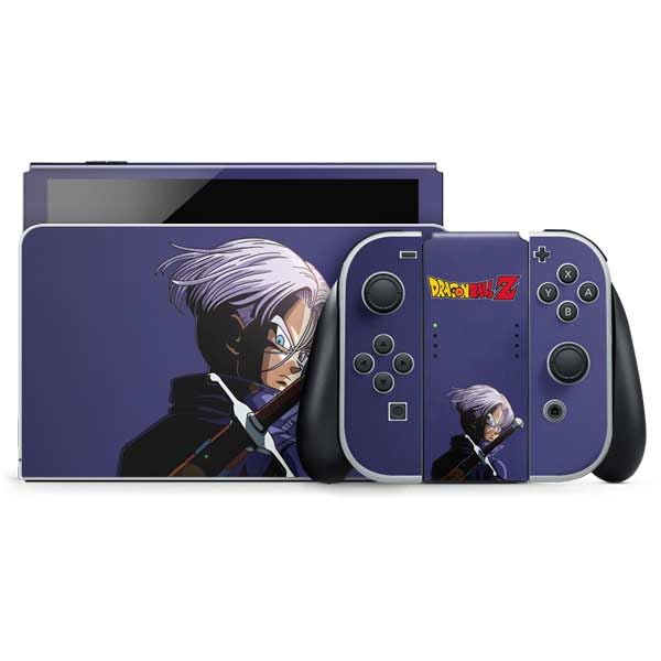 Skinit Decal Gaming Skin Compatible with Nintendo Switch OLED (2021) - Officially Licensed Dragon Ball Z Trunks Portrait Design