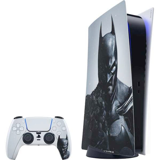 Skinit Decal Gaming Skin Compatible with PS5 Bundle - Officially Licensed DC Comics Arkham Origins Batman Design