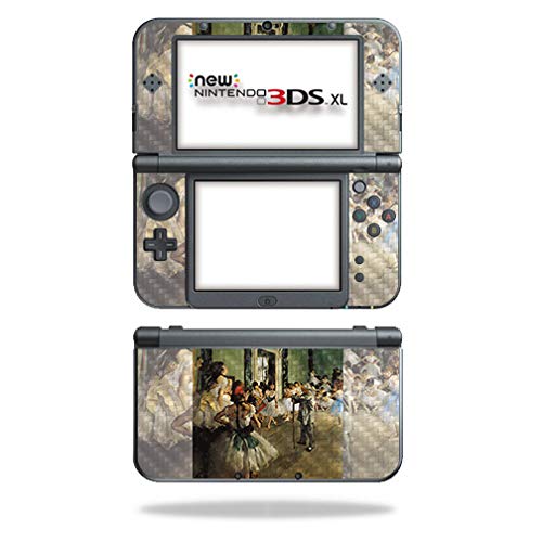 MightySkins Carbon Fiber Skin for Nintendo New 3DS XL (2015) - The Ballet Class | Protective  Durable Textured Carbon Fiber Finish | Easy to Apply  Remove  and Change Styles | Made in The USA