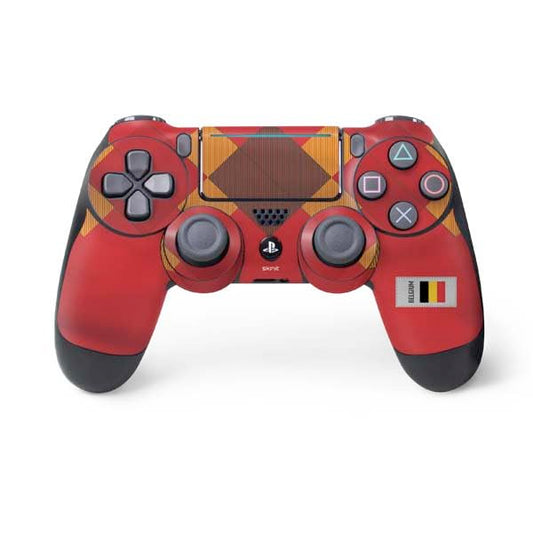 Skinit Decal Gaming Skin Compatible with PS4 Pro/Slim Controller - Belgium Soccer Flag Design