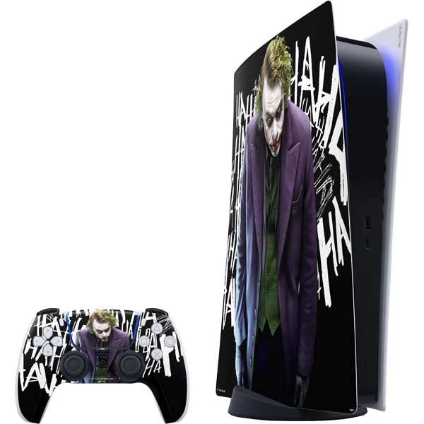 Skinit Decal Gaming Skin Compatible with PS5 Digital Edition Bundle - Officially Licensed The Dark Knight Joker Design