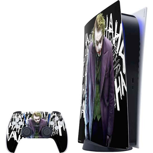Skinit Decal Gaming Skin Compatible with PS5 Digital Edition Bundle - Officially Licensed The Dark Knight Joker Design