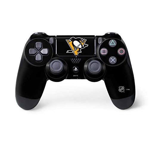 Skinit Decal Gaming Skin Compatible with PS4 Controller - Officially Licensed NHL Pittsburgh Penguins Solid Background Design