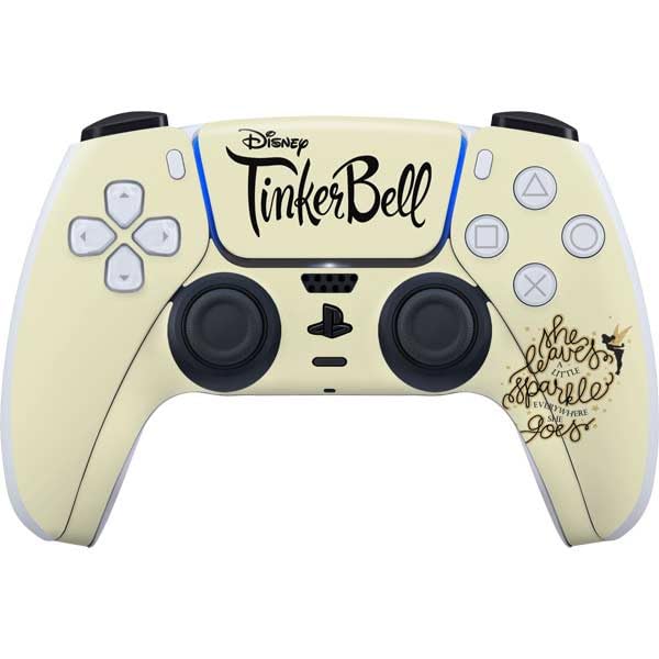 Skinit Decal Gaming Skin Compatible with PS5 Controller - Officially Licensed Disney Tinker Bell Leave A Little Sparkle Design