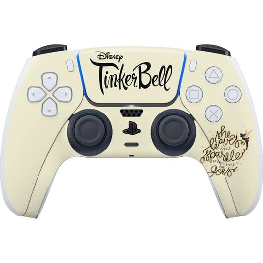 Skinit Decal Gaming Skin Compatible with PS5 Controller - Officially Licensed Disney Tinker Bell Leave A Little Sparkle Design