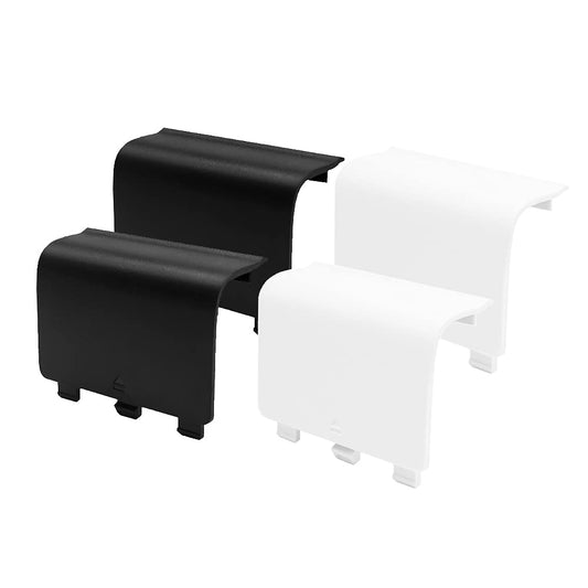 KELIFANG Replacement Battery Cover Door Compatible with Xbox One  One S  One X Controller  Battery Back Shell Repair Part Compatible with Xbox Wireless Controller (Black  White)