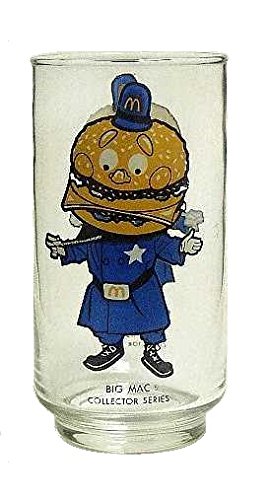 McDonalds Collector Series Big Mac Drinking Glass Tumbler - 16oz Multicolor