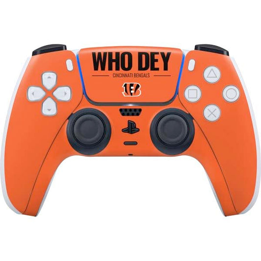 Skinit Decal Gaming Skin Compatible with PS5 Controller - Officially Licensed NFL Cincinnati Bengals Team Motto Design