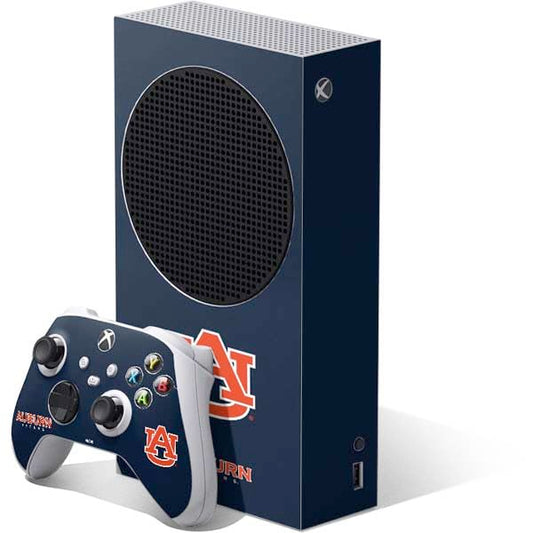 Skinit Decal Gaming Skin Compatible with Xbox Series S Bundle - Officially Licensed Auburn University Logo Blue Design