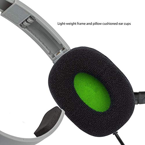 PDP Gaming LVL1 Wired Chat Headset - Noise Cancelling Mic, Grey Camo, Xbox One