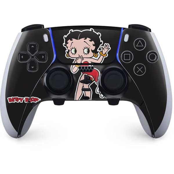 Skinit Decal Gaming Skin Compatible with PS5 DualSense Edge Pro Controller - Officially Licensed Betty Boop with Puppy Design