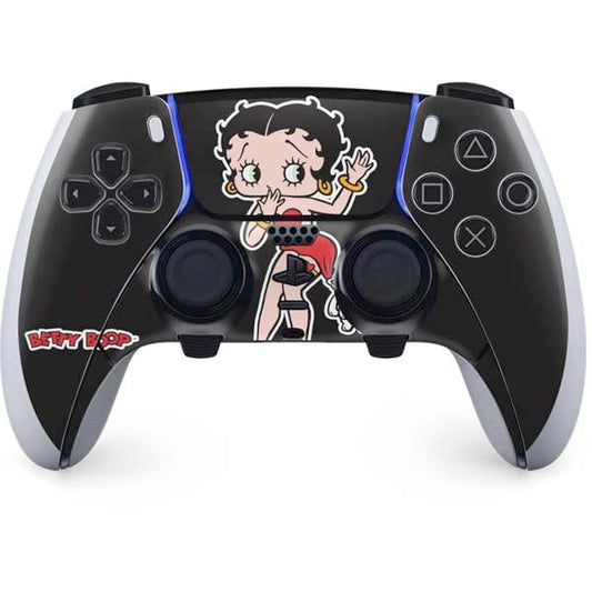 Skinit Decal Gaming Skin Compatible with PS5 DualSense Edge Pro Controller - Officially Licensed Betty Boop with Puppy Design