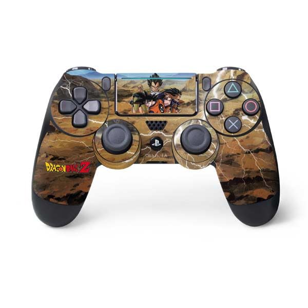Skinit Decal Gaming Skin Compatible with PS4 Pro/Slim Controller - Officially Licensed Dragon Ball Z Goku Versus Saiyans Design