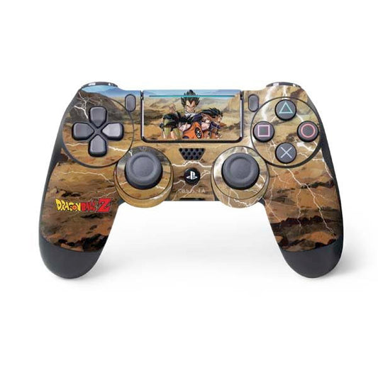 Skinit Decal Gaming Skin Compatible with PS4 Pro/Slim Controller - Officially Licensed Dragon Ball Z Goku Versus Saiyans Design
