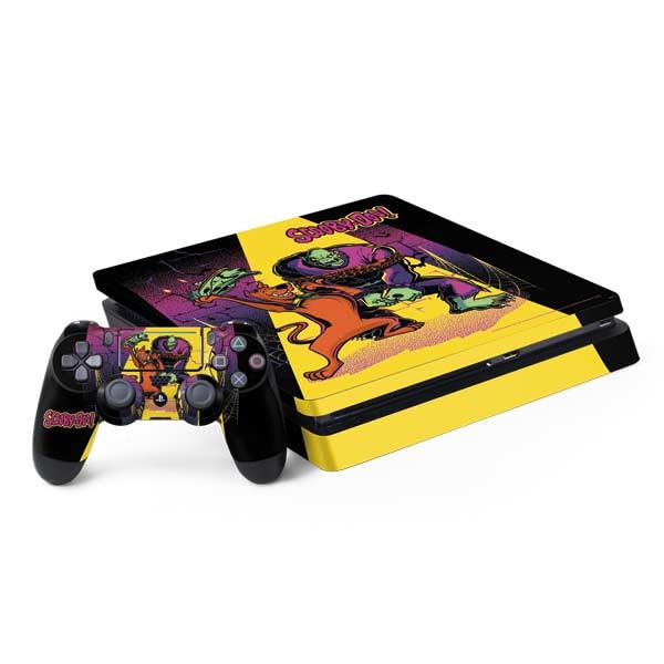 Skinit Decal Gaming Skin Compatible with PS4 Slim Bundle - Officially Licensed Scooby Doo Mystery Solved Design