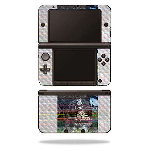 MightySkins Carbon Fiber Skin for Nintendo 3DS XL Original (2012-2014) - Wild Animal | Protective  Durable Textured Carbon Fiber Finish | Easy to Apply  Remove  and Change Styles | Made in The USA