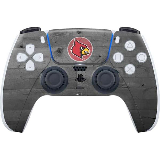 Skinit Decal Gaming Skin Compatible with PS5 Controller - Officially Licensed University of Louisville Cardinals Basketball Design
