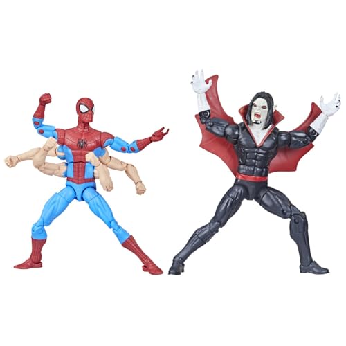 Hasbro Marvel Legends Spider-Man & Morbius Figurines 15 cm - Black, Plastic, Model F7052