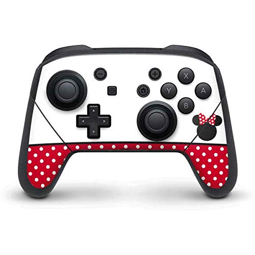 Skinit Decal Gaming Skin Compatible with Nintendo Switch Pro Controller - Officially Licensed Disney Minnie Mouse Symbol Design
