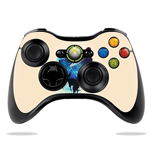 MightySkins Skin Compatible with Microsoft Xbox 360 Controller - Lone Wolf | Protective, Durable, and Unique Vinyl Decal wrap Co