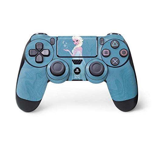 Skinit Decal Gaming Skin Compatible with PS4 Controller - Officially Licensed Disney Frozen Ice Blue Elsa Art Design