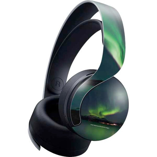 Skinit Decal Gaming Skin Compatible with Pulse 3D Wireless Headset for PS5 - Officially Licensed StockTrek Aurora Borealis Over Tjeldsundet in Norway Design