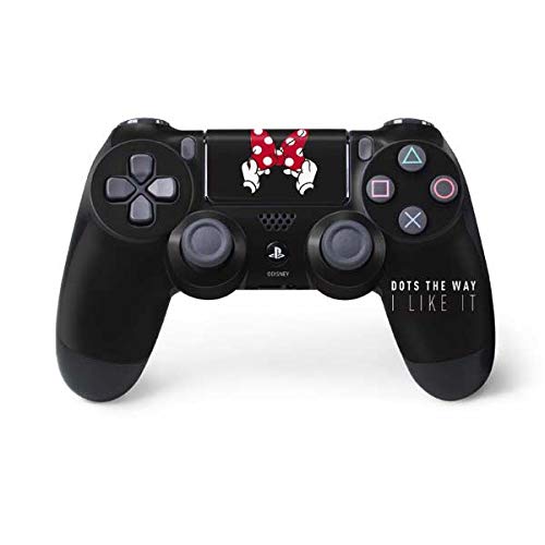 Skinit Decal Gaming Skin Compatible with PS4 Controller - Officially Licensed Disney Minnie Mouse Dots The Way Design