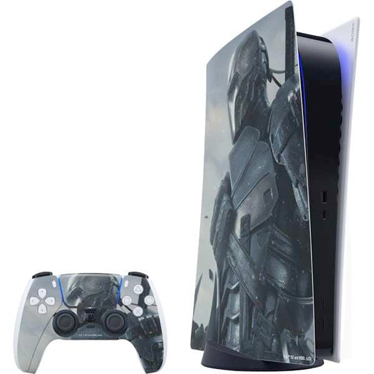 Skinit Decal Gaming Skin Compatible with PS5 Bundle - Officially Licensed DC Comics Arkham Origins Deathstroke Design