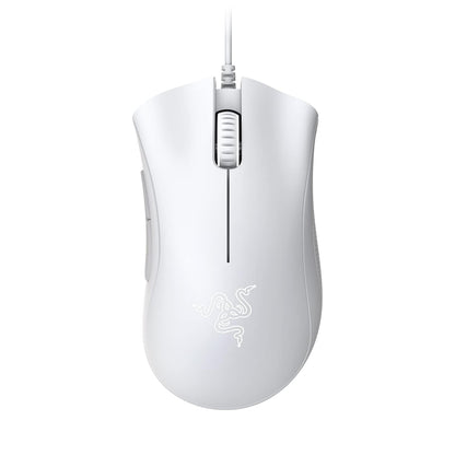 Razer DeathAdder Essential Wired Gaming Mouse - 6400 DPI, 5 Buttons, Ergonomic - White, Model RZ01-03850200-R3M1
