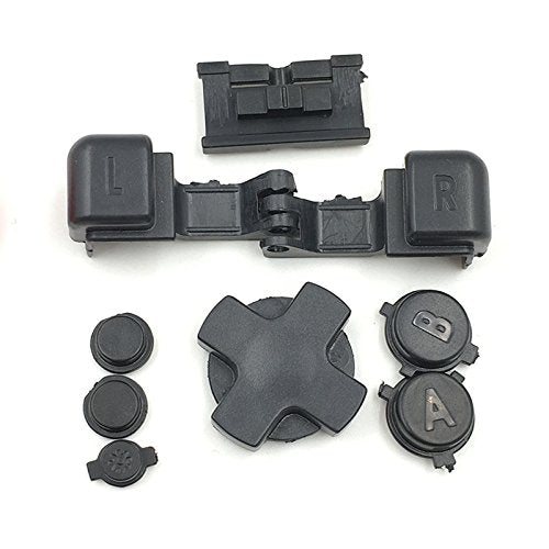 LR AB D PAD Button Key Buttons Part for Gameboy Advance SP GBA SP (Black)