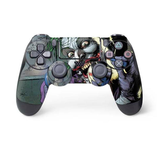 Skinit Decal Gaming Skin Compatible with PS4 Controller - Officially Licensed DC Comics The Joker Put on a Smile Design