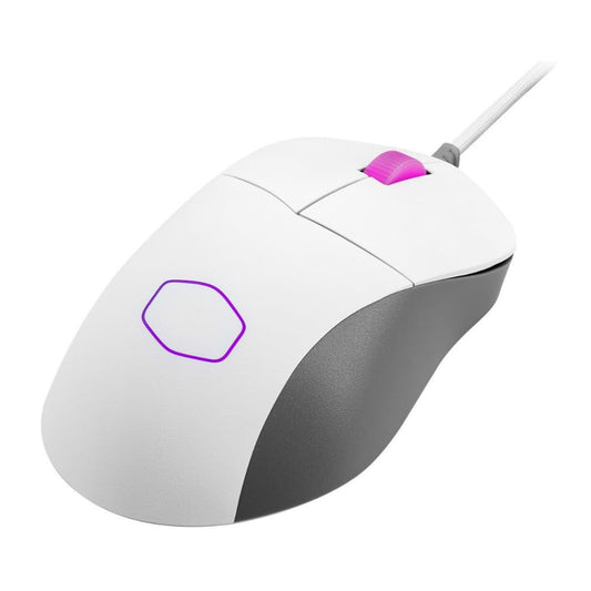 Cooler Master MM730 Wire Gaming Mouse White, Adjustable 16,000 DPI, Palm|Claw Grip, PixArt Optical Sensor, Ultraweave Cable, PTF